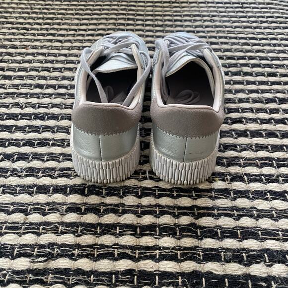🌿Adidas Womens Samba Rose Lux Luster Metallic Silver Low Top Sneakers 5.5 - Picture 3 of 7